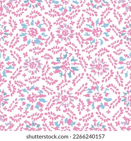 Seamless abstract pattern with floral ornament
