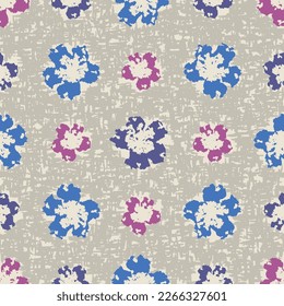 Seamless abstract pattern with floral ornament
