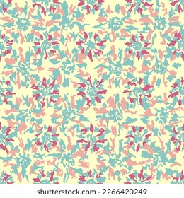 Seamless abstract pattern with floral ornament
