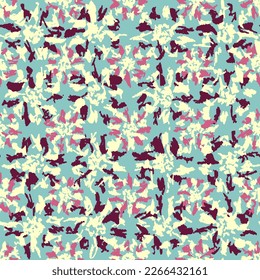 Seamless abstract pattern with floral ornament
