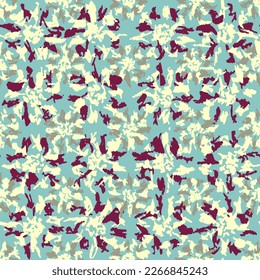Seamless abstract pattern with floral ornament
