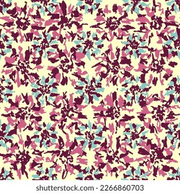Seamless abstract pattern with floral ornament
