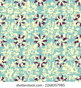 Seamless abstract pattern with floral ornament
