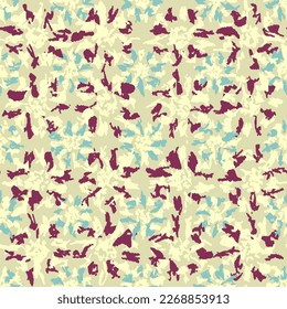 Seamless abstract pattern with floral ornament
