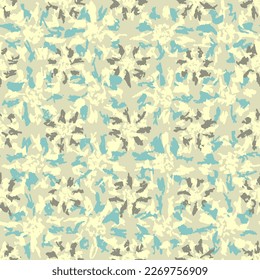 Seamless abstract pattern with floral ornament
