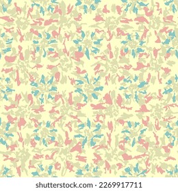 Seamless abstract pattern with floral ornament
