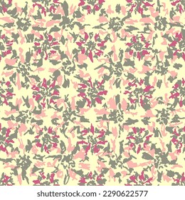 Seamless abstract pattern with floral ornament
