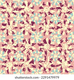 Seamless abstract pattern with floral ornament
