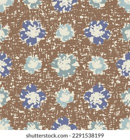 Seamless abstract pattern with floral ornament
