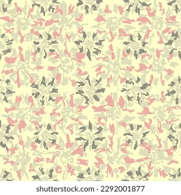 Seamless abstract pattern with floral ornament
