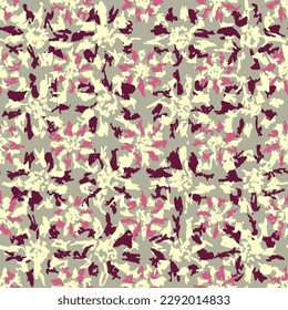 Seamless abstract pattern with floral ornament

