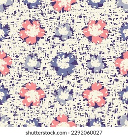 Seamless abstract pattern with floral ornament

