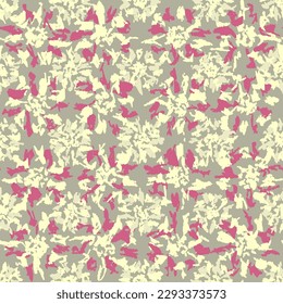 Seamless abstract pattern with floral ornament

