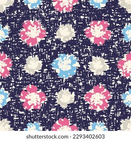 Seamless abstract pattern with floral ornament
