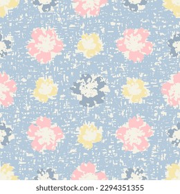Seamless abstract pattern with floral ornament
