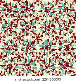 Patrón abstracto sin inconvenientes con adorno floral
