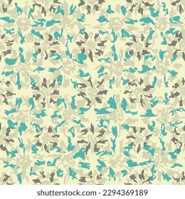 Seamless abstract pattern with floral ornament
