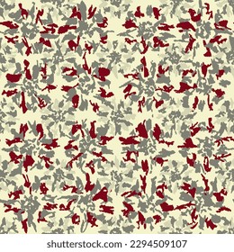 Seamless abstract pattern with floral ornament

