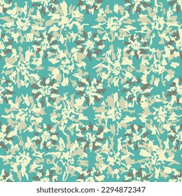 Seamless abstract pattern with floral ornament

