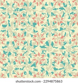 Seamless abstract pattern with floral ornament
