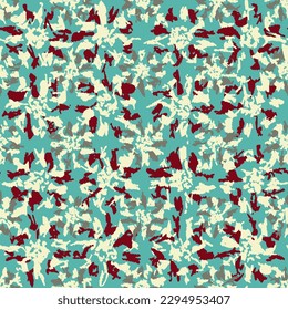 Seamless abstract pattern with floral ornament
