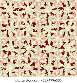Seamless abstract pattern with floral ornament
