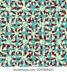 Seamless abstract pattern with floral ornament
