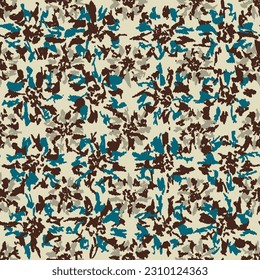 Seamless abstract pattern with floral ornament
