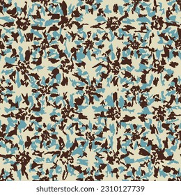 Seamless abstract pattern with floral ornament

