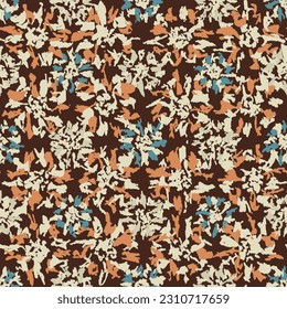 Seamless abstract pattern with floral ornament
