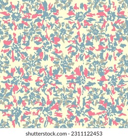 Seamless abstract pattern with floral ornament
