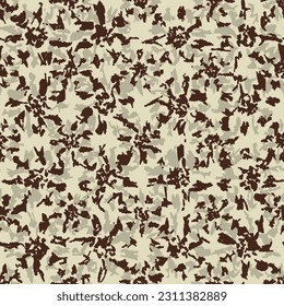 Seamless abstract pattern with floral ornament
