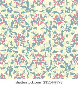 Seamless abstract pattern with floral ornament
