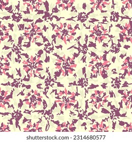 Patrón abstracto sin inconvenientes con adorno floral
