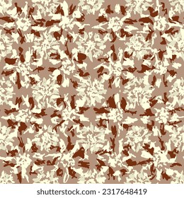 Seamless abstract pattern with floral ornament
