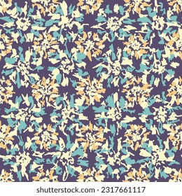 Seamless abstract pattern with floral ornament
