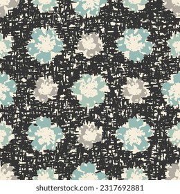 Seamless abstract pattern with floral ornament
