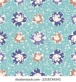 Seamless abstract pattern with floral ornament
