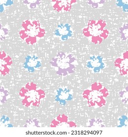 Seamless abstract pattern with floral ornament
