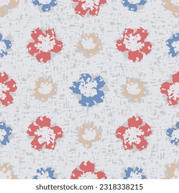 Seamless abstract pattern with floral ornament
