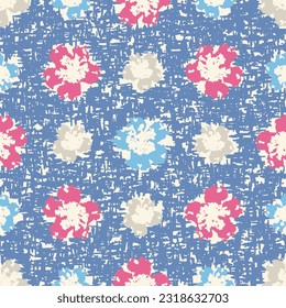 Seamless abstract pattern with floral ornament
