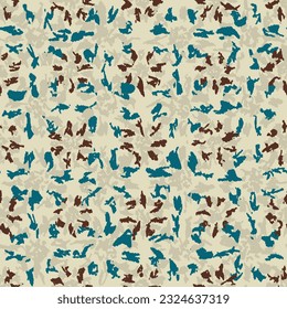 Seamless abstract pattern with floral ornament
