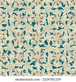 Seamless abstract pattern with floral ornament
