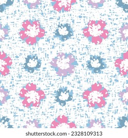 Seamless abstract pattern with floral ornament
