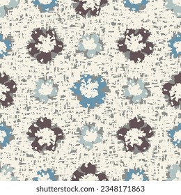 Seamless abstract pattern with floral ornament
