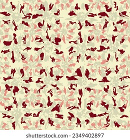 Seamless abstract pattern with floral ornament
