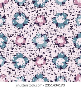 Seamless abstract pattern with floral ornament
