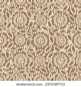 Seamless abstract pattern with floral ornament
