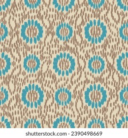 Seamless abstract pattern with floral ornament
