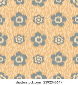 Seamless abstract pattern with floral ornament
